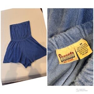 Vintage Threes Company Terry Cloth Romper